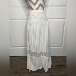 Johnny Was XS White Boho Skirt